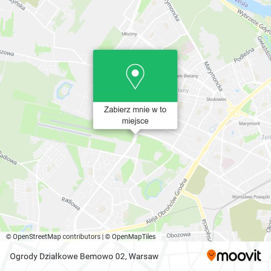 Mapa Ogrody Działkowe Bemowo 02