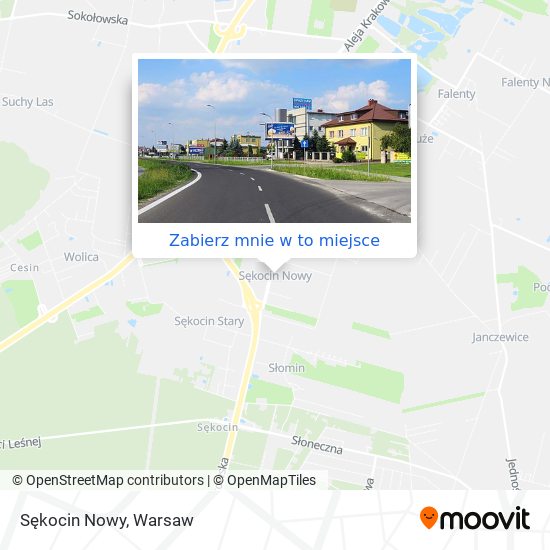 Mapa Sękocin Nowy