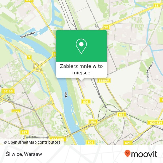 Mapa Śliwice