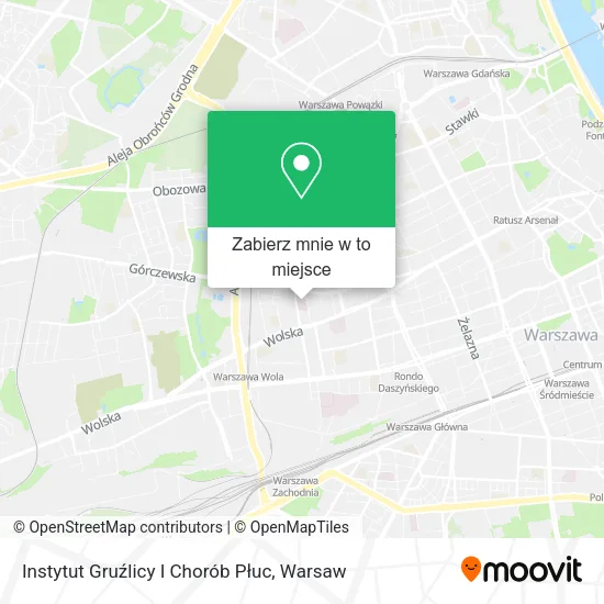 Mapa Instytut Gruźlicy I Chorób Płuc