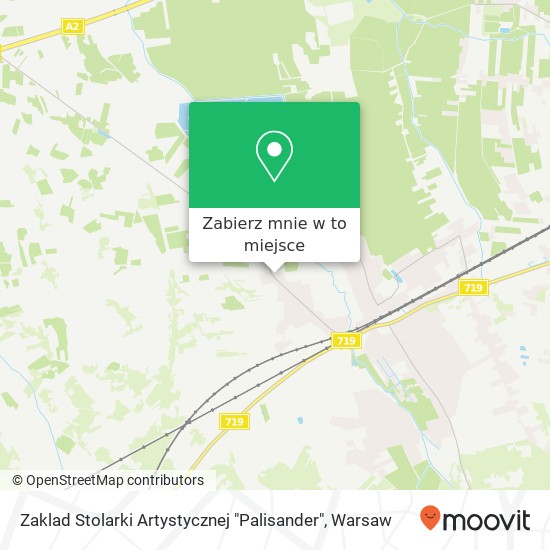 Mapa Zaklad Stolarki Artystycznej "Palisander"