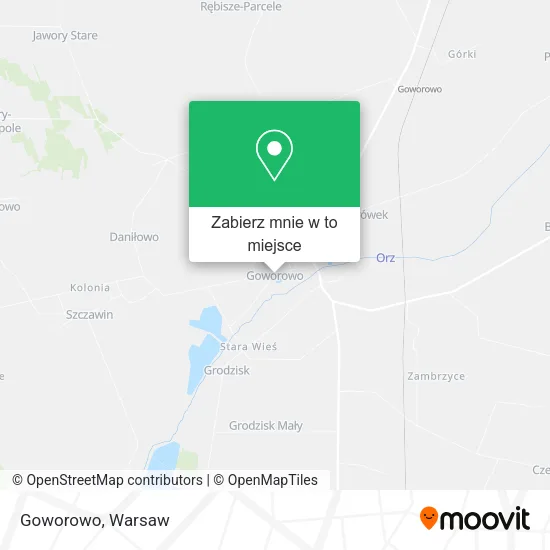Mapa Goworowo