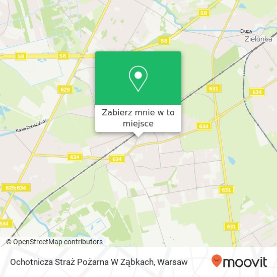 Mapa Ochotnicza Straż Pożarna W Ząbkach