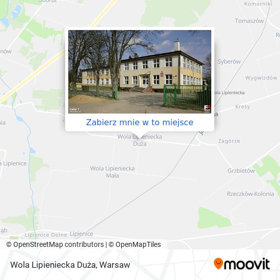 Mapa Wola Lipieniecka Duża