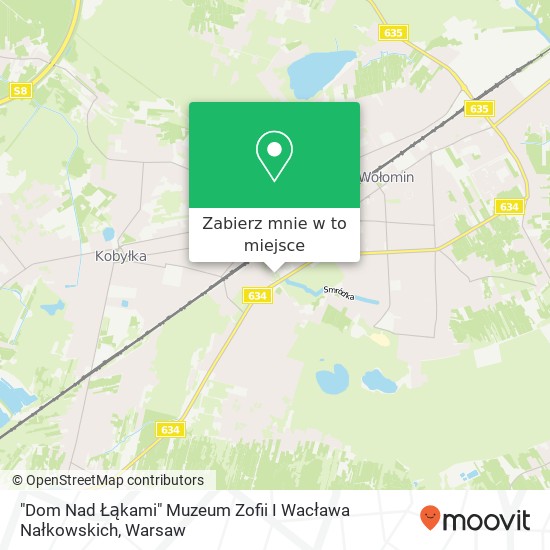 Mapa "Dom Nad Łąkami" Muzeum Zofii I Wacława Nałkowskich