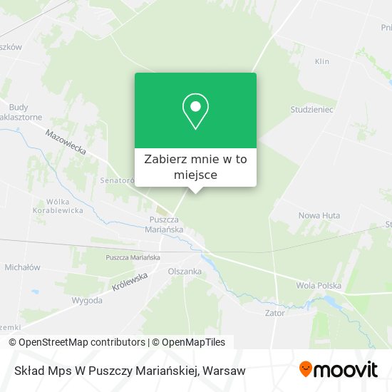 Mapa Skład Mps W Puszczy Mariańskiej