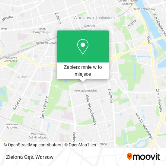 Mapa Zielona Gęś