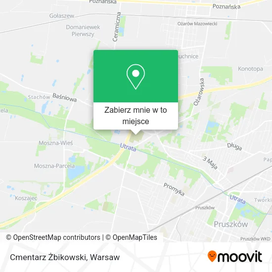 Mapa Cmentarz Żbikowski