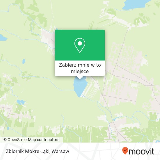 Mapa Zbiornik Mokre Łąki