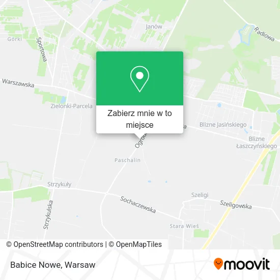 Mapa Babice Nowe
