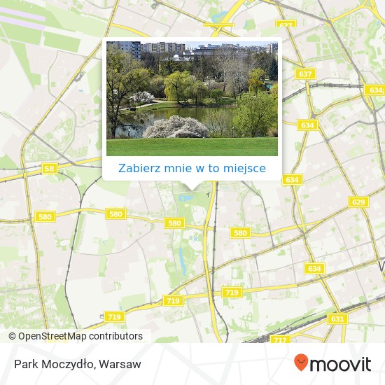 Mapa Park Moczydło