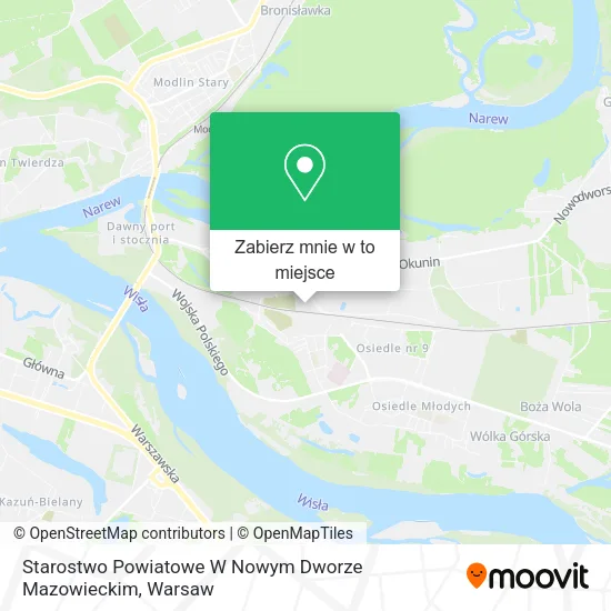 Mapa Starostwo Powiatowe W Nowym Dworze Mazowieckim