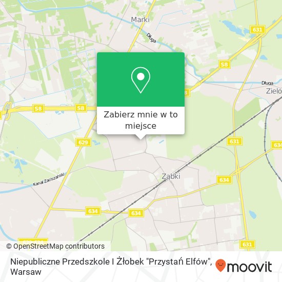 Mapa Niepubliczne Przedszkole I Żłobek "Przystań Elfów"