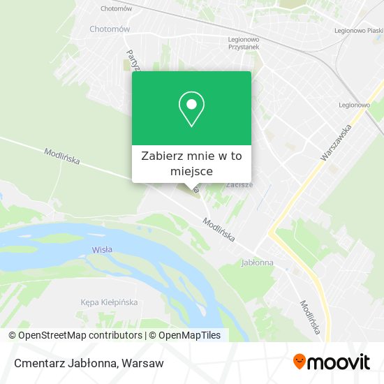 Mapa Cmentarz Jabłonna