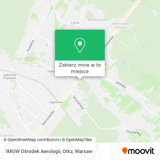 Mapa IMGW Ośrodek Aerologii, Otkz