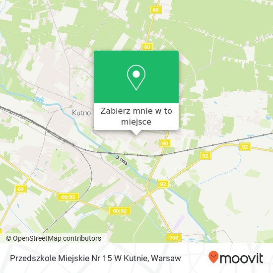 Mapa Przedszkole Miejskie Nr 15 W Kutnie