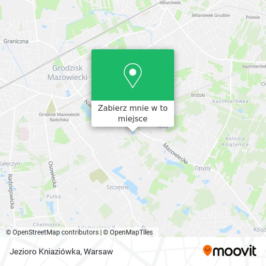 Mapa Jezioro Kniaziówka