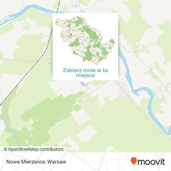 Mapa Nowe Mierzwice