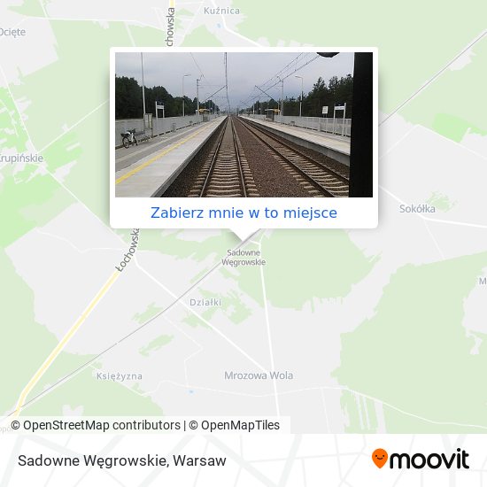 Mapa Sadowne Węgrowskie