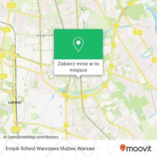 Mapa Empik School Warszawa Służew