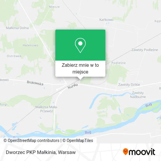 Mapa Dworzec PKP Małkinia
