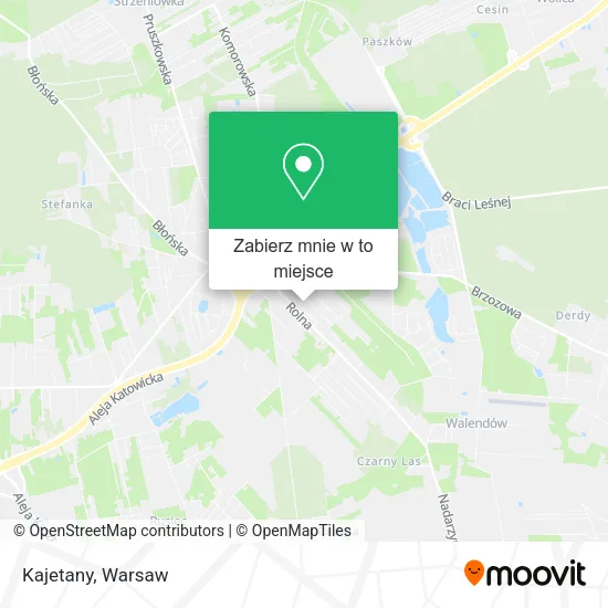 Mapa Kajetany