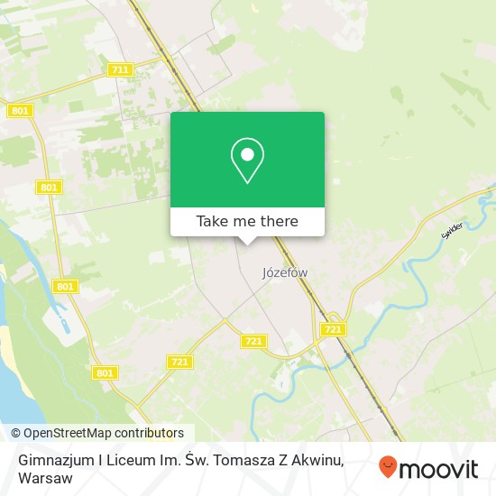 Mapa Gimnazjum I Liceum Im. Św. Tomasza Z Akwinu