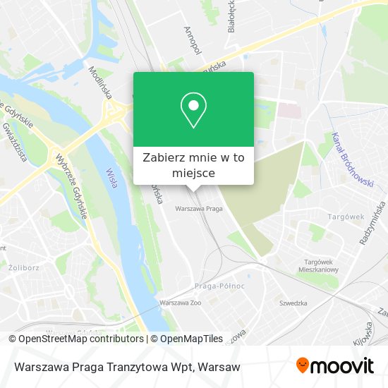 Mapa Warszawa Praga Tranzytowa Wpt