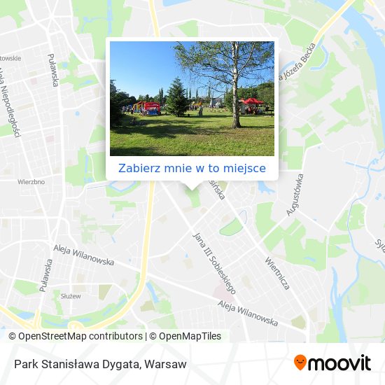 Mapa Park Stanisława Dygata