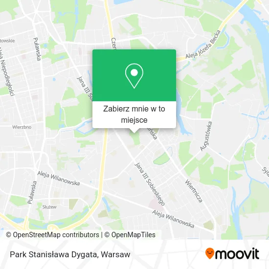 Mapa Park Stanisława Dygata