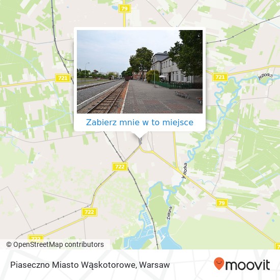 Mapa Piaseczno Miasto Wąskotorowe