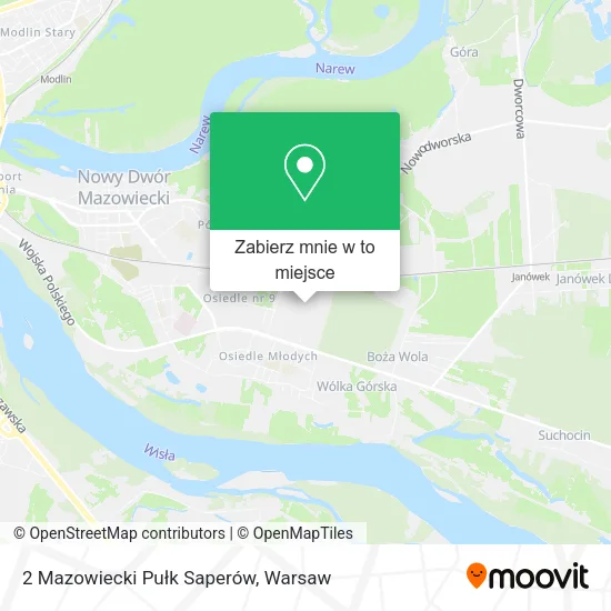 Mapa 2 Mazowiecki Pułk Saperów