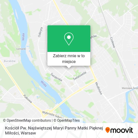 Mapa Kościół Pw. Najświętszej Maryi Panny Matki Pięknej Miłości