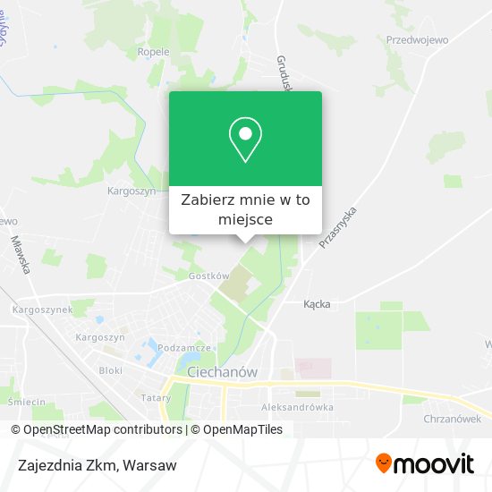 Mapa Zajezdnia Zkm