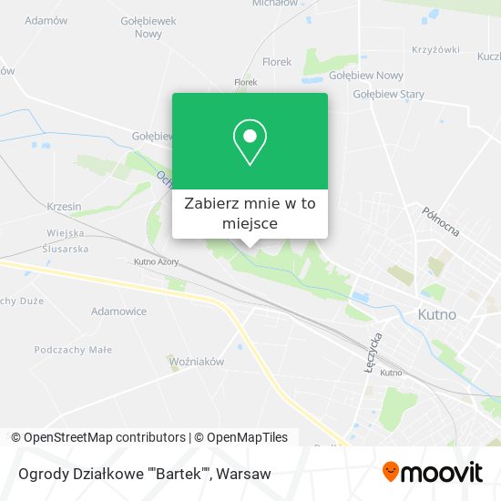 Mapa Ogrody Działkowe ""Bartek""