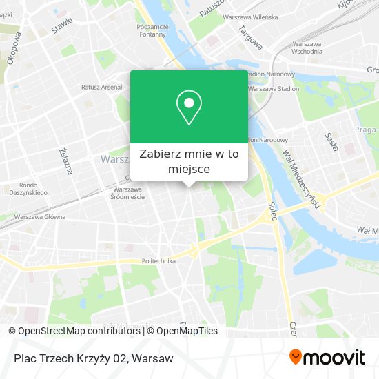 Mapa Plac Trzech Krzyży 02