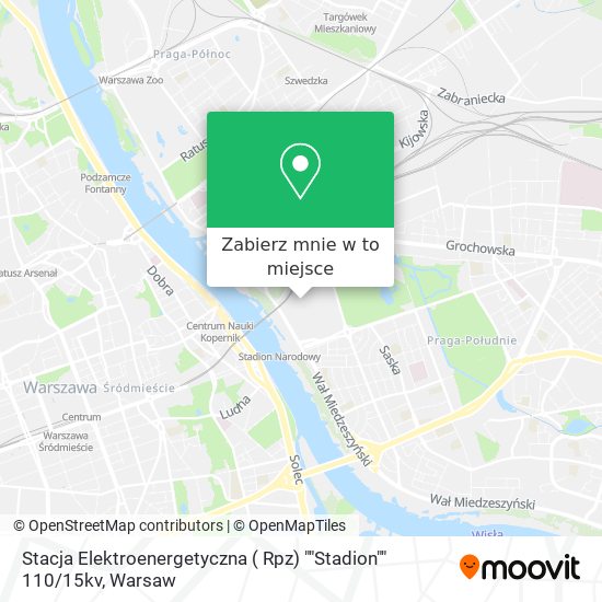 Mapa Stacja Elektroenergetyczna ( Rpz) ""Stadion"" 110 / 15kv