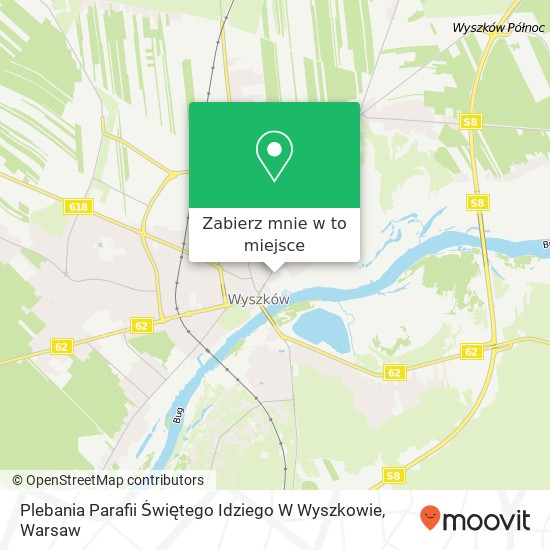 Mapa Plebania Parafii Świętego Idziego W Wyszkowie