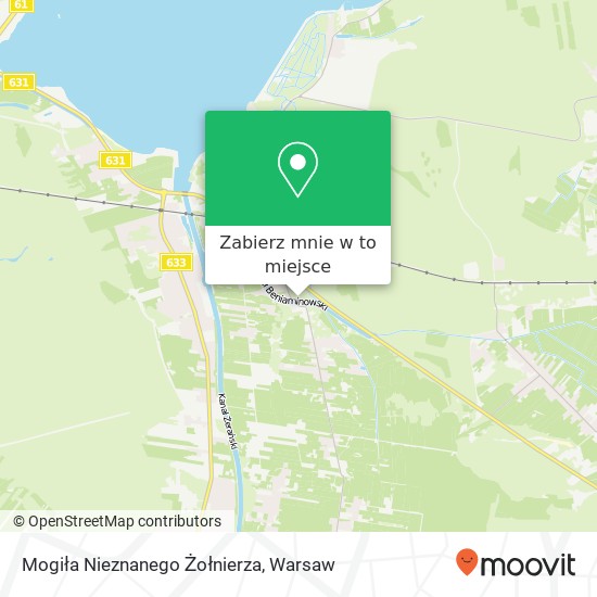 Mapa Mogiła Nieznanego Żołnierza