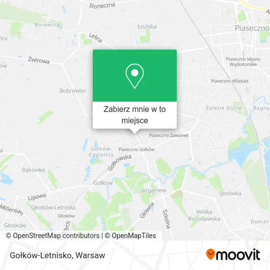 Mapa Gołków-Letnisko