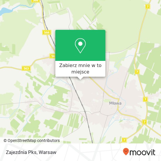 Mapa Zajezdnia Pks