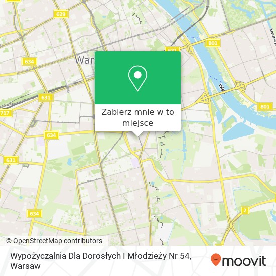 Mapa Wypożyczalnia Dla Dorosłych I Młodzieży Nr 54