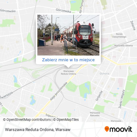 Mapa Warszawa Reduta Ordona