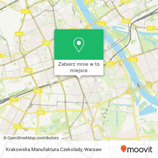 Mapa Krakowska Manufaktura Czekolady