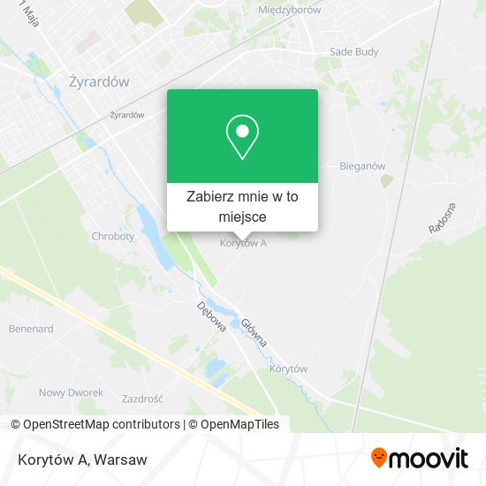 Mapa Korytów A