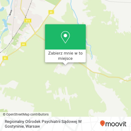 Mapa Regionalny Ośrodek Psychiatrii Sądowej W Gostyninie