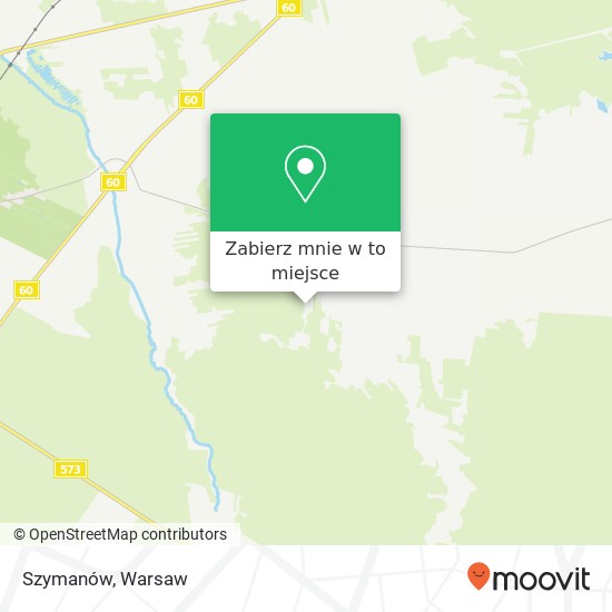 Mapa Szymanów