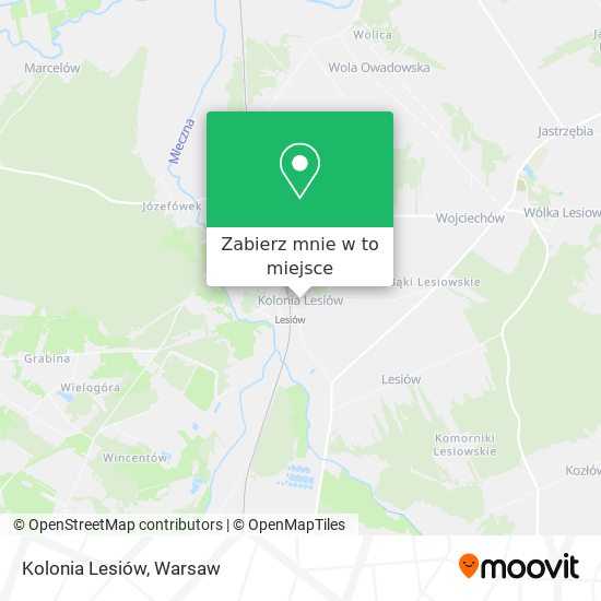 Mapa Kolonia Lesiów