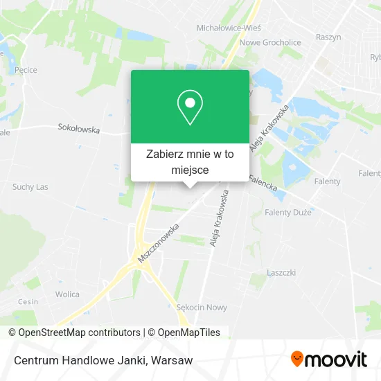 Mapa Centrum Handlowe Janki