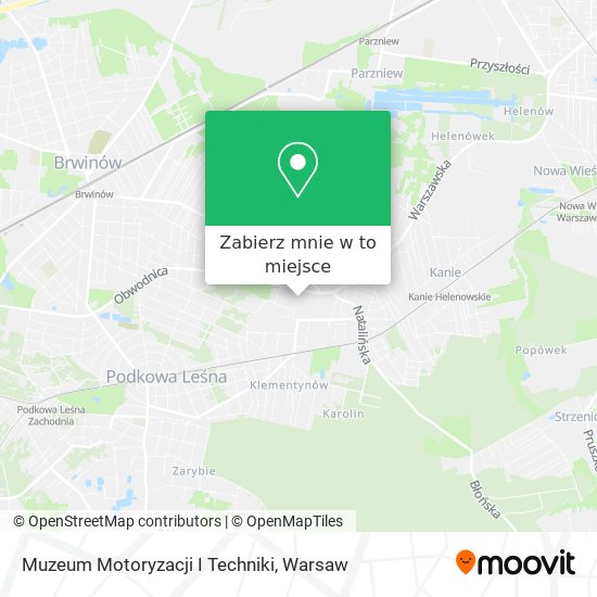 Mapa Muzeum Motoryzacji I Techniki